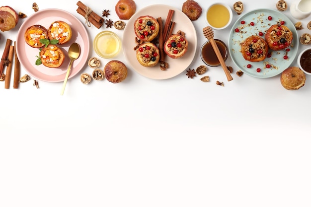 Mesa con platos variados